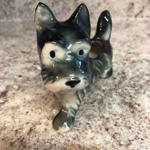 Vintage Ceramic Scottie Dog Planter